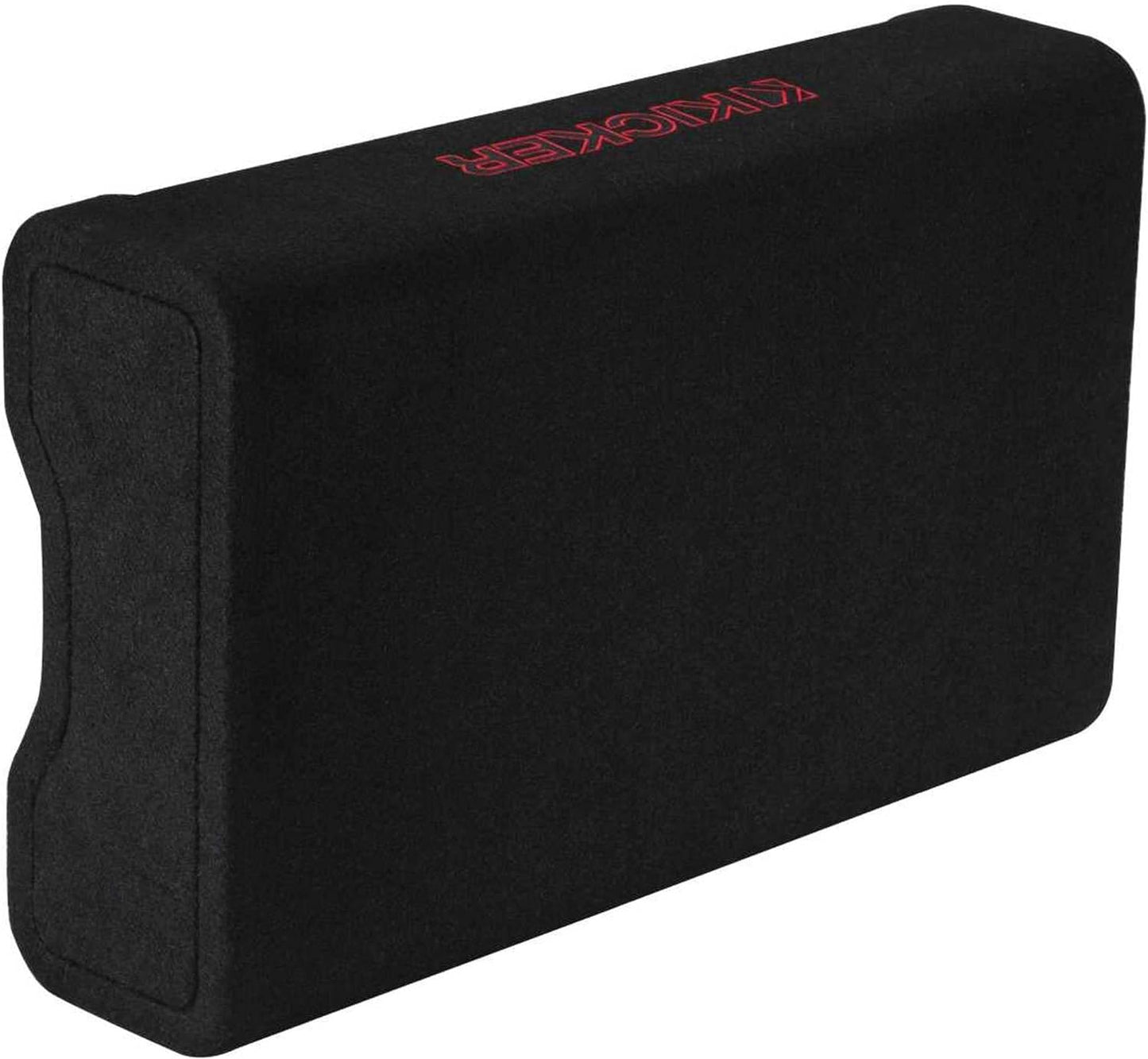 Kicker 49L7TDF102 Sealed Downward - Firing Enclosure with L7T 10" 2 - Ohm Shallow - Mount Square Subwoofer - electronicsexpo.com - Car Subwoofers