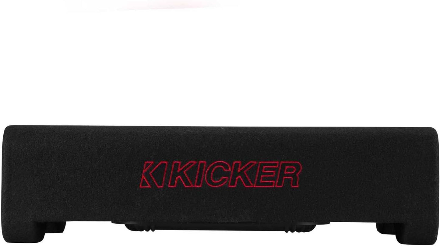 Kicker 49L7TDF122 Sealed Downward - firing Enclosure with L7T 12" Shallow - Mount Square Subwoofer - electronicsexpo.com - Car Subwoofers