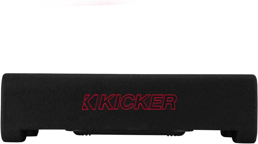 Kicker 49L7TDF122 Sealed Downward - firing Enclosure with L7T 12" Shallow - Mount Square Subwoofer - electronicsexpo.com - Car Subwoofers