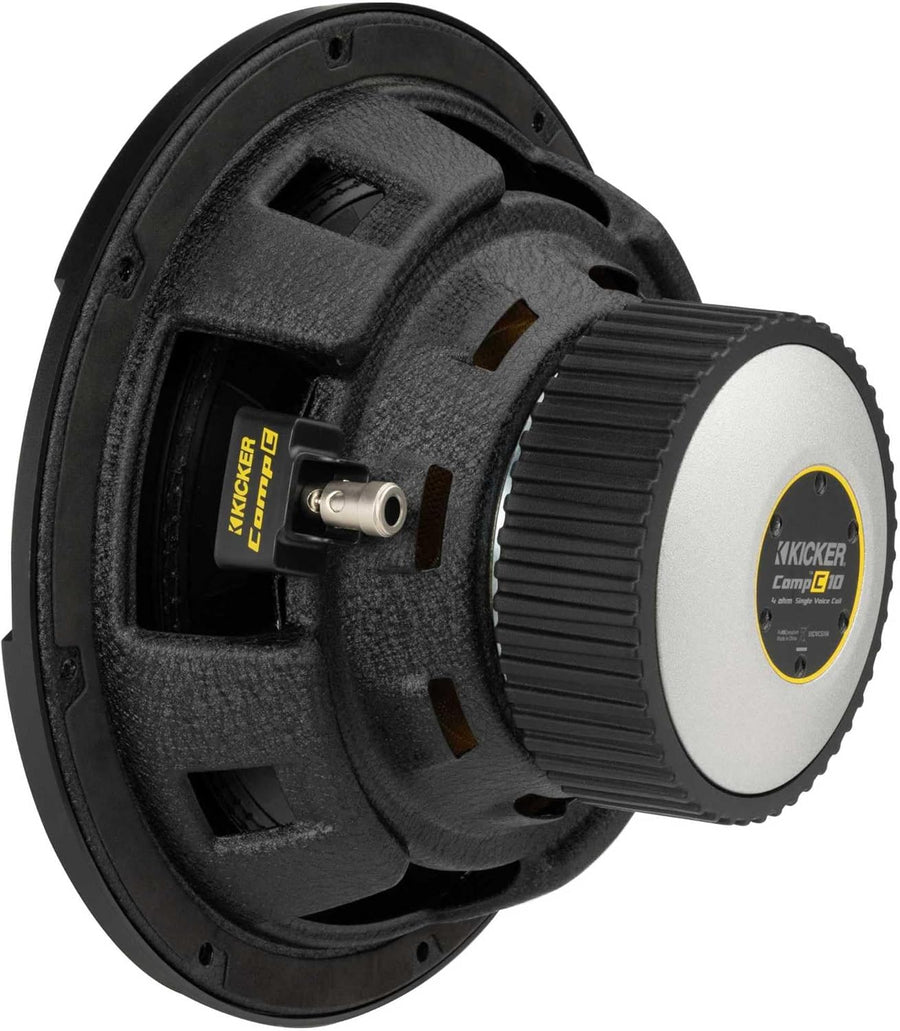 Kicker 50CWCS104 CompC 10" 4 - Ohm Component Subwoofer - electronicsexpo.com - Car Subwoofers