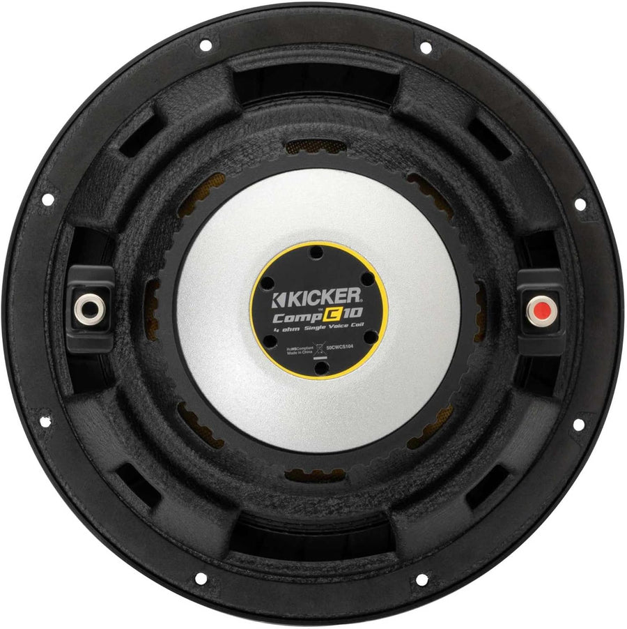 Kicker 50CWCS104 CompC 10" 4 - Ohm Component Subwoofer - electronicsexpo.com - Car Subwoofers