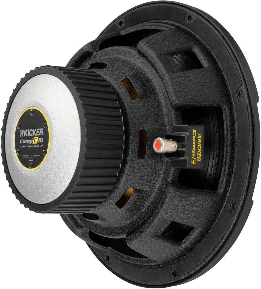 Kicker 50CWCS104 CompC 10" 4 - Ohm Component Subwoofer - electronicsexpo.com - Car Subwoofers