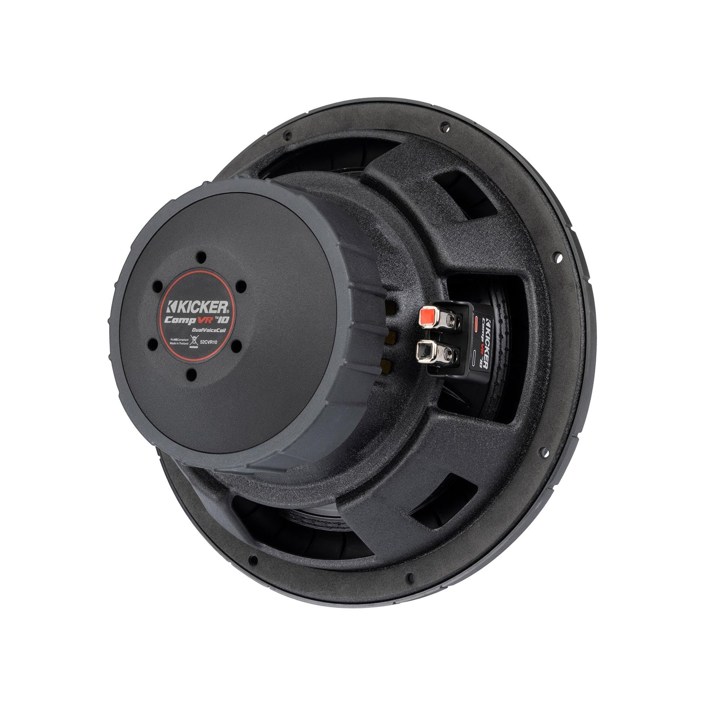 Kicker CompVR 52CVR104 CompVR 10" Subwoofer with Dual 4 - ohm Voice Coils - electronicsexpo.com - Car Subwoofers