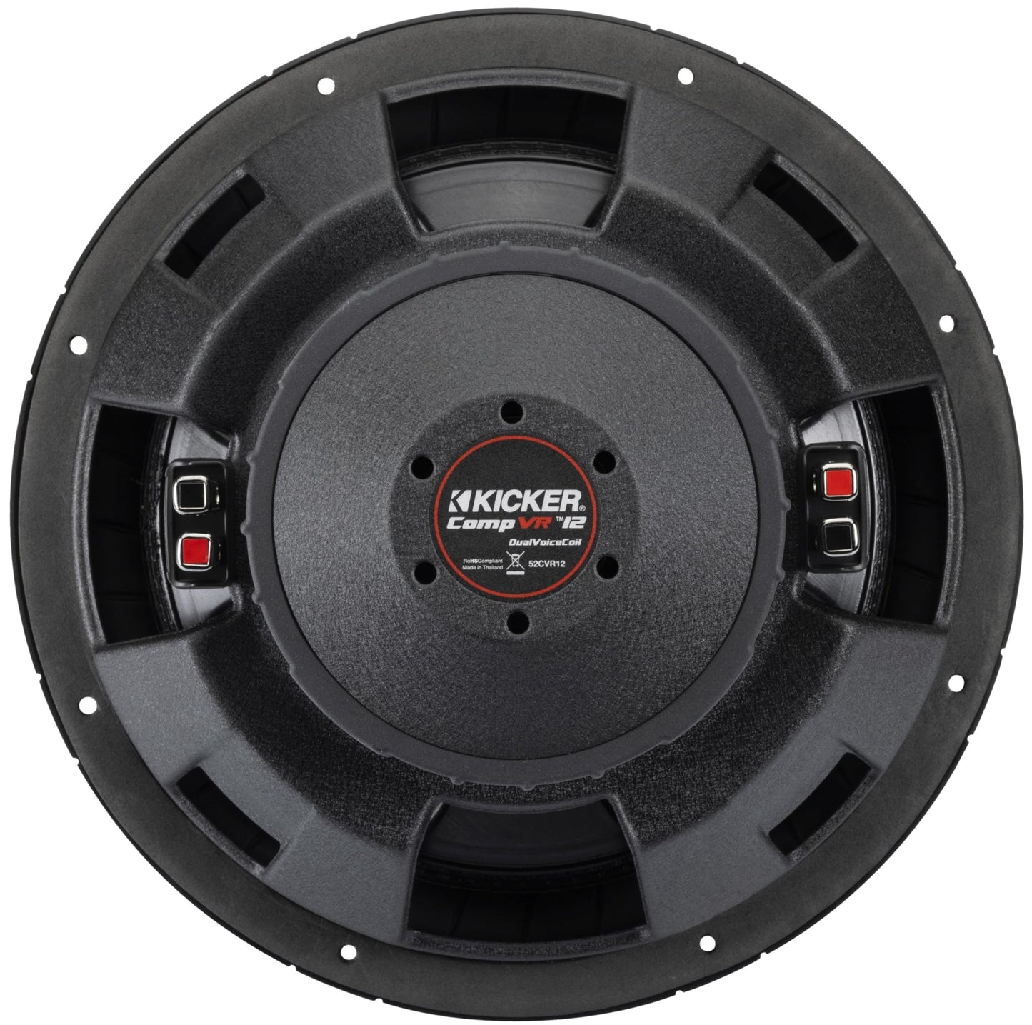 Kicker CompVR 52CVR122 CompVR 12" Subwoofer with Dual 2 - ohm Voice Coils - electronicsexpo.com - Car Subwoofers