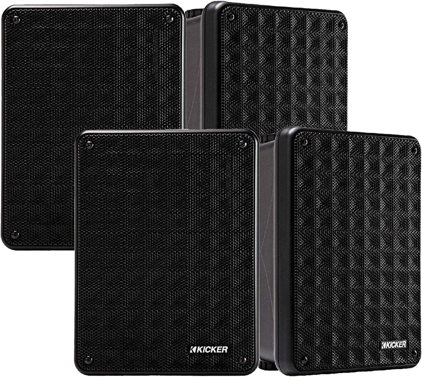 Kicker KB6 2 - Way Full Range Indoor Outdoor Speakers (4 Speaker Bundle) - electronicsexpo.com - Outdoor Speakers