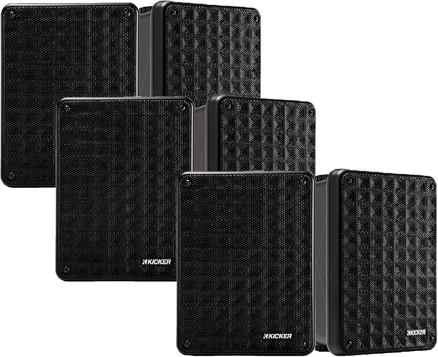 Kicker KB6 2 - Way Full Range Indoor Outdoor Speakers (6 Speaker Bundle) - electronicsexpo.com - Outdoor Speakers