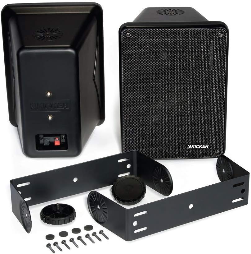 Kicker KB6 2 - Way Full Range Indoor Outdoor Speakers (8 Speaker Bundle) - electronicsexpo.com - Outdoor Speakers
