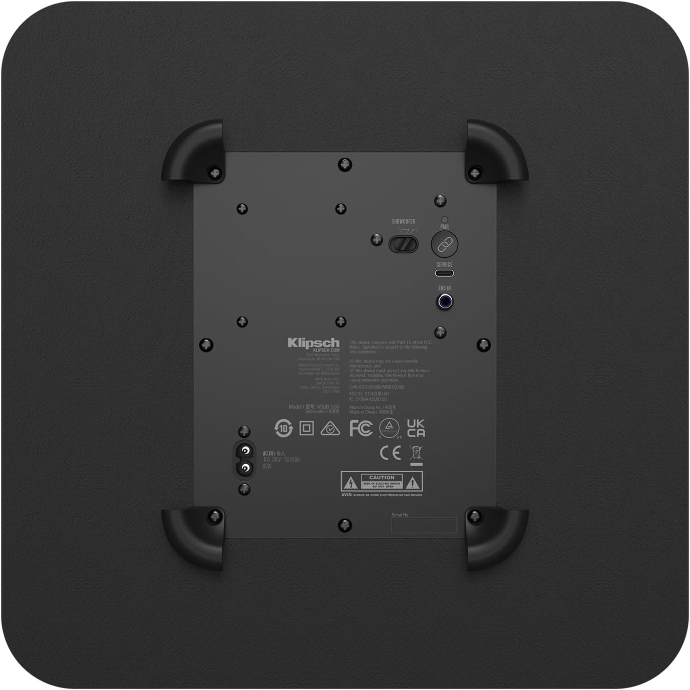 Klipsch Flexus SUB 100 10" Wireless Powered Subwoofer for Klipsch Flexus Sound Bars - electronicsexpo.com - Subwoofers