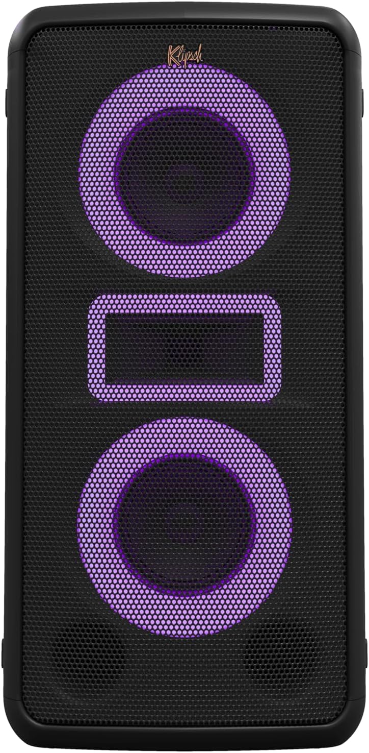Klipsch Miami Portable Bluetooth Speaker with Lights and Wired Microphone - electronicsexpo.com - Bluetooth Speakers