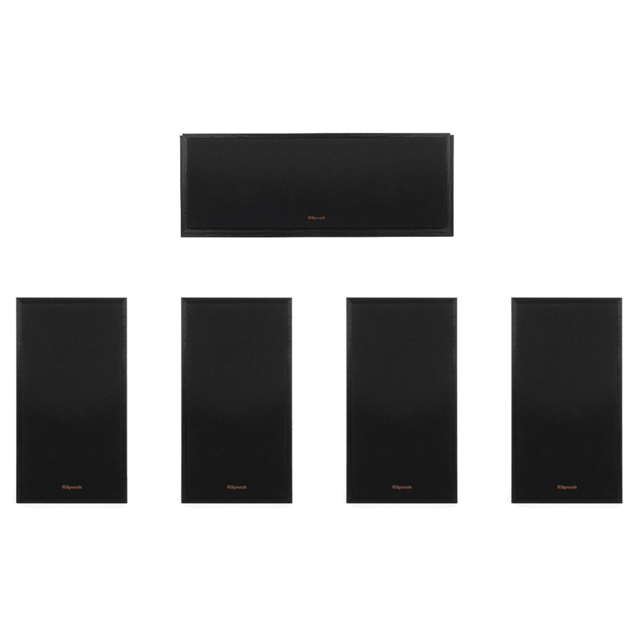 Klipsch R-51M Bookshelf Speakers (2 Pairs) with R-52C Center Channel Speaker (Bundle) - electronicsexpo.com-Home Theater Systems & Packages