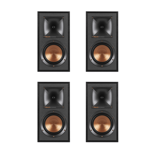 Klipsch R-51M Bookshelf Speakers (2 Pairs/4 Speaker Bundle) - electronicsexpo.com-Bookshelf Speakers