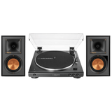 Klipsch R - 51PM Powered Bluetooth Speaker (Black) with 60XBT - BK Fully Automatic Belt - Drive Stereo Turntable (Bundle) - electronicsexpo.com - Home Theater Systems & Packages