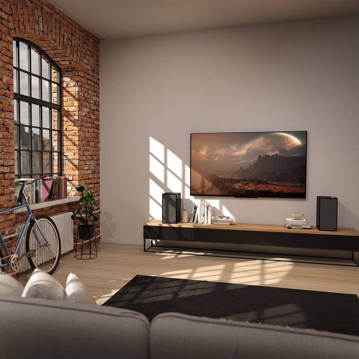 Klipsch The Sevens Powered Stereo Speakers with Bluetooth and HDMI (Pair) - electronicsexpo.com - Powered Speakers