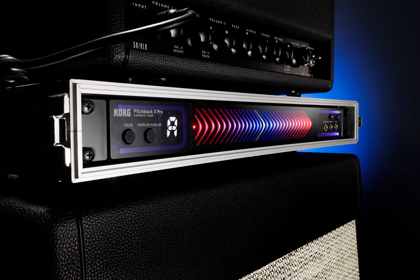 Korg Pitchblack X Pro Chromatic Rack - Mount Tuner (PBXPRO) - electronicsexpo.com - Guitar Pedals & Effects
