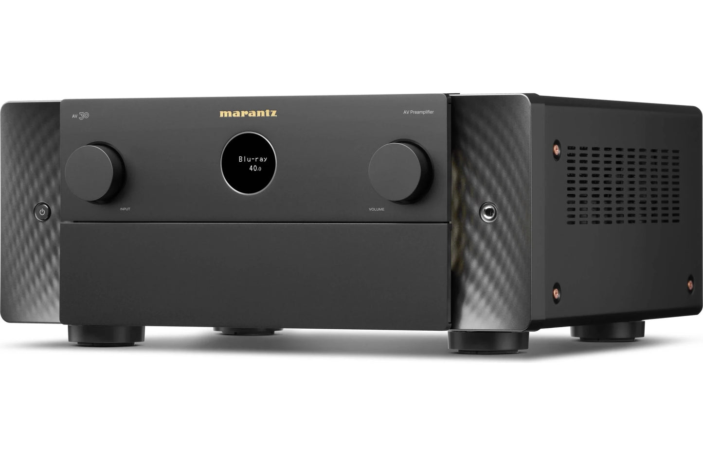 Marantz AV 30 Home Theater Preamp/Processor with 11.4-Channel Processing, Dolby Atmos, Apple AirPlay 2, Bluetooth, and Powered by HEOS Streaming - electronicsexpo.com-Amplifiers / Pre-Amps