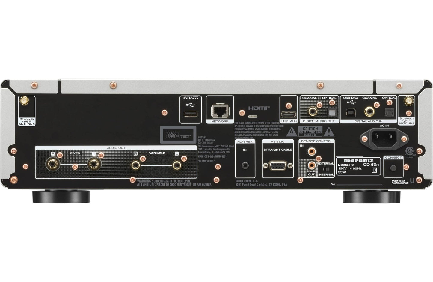 Marantz CD 50N High - Resolution Network Digital Audio and CD Player - electronicsexpo.com - CD Players