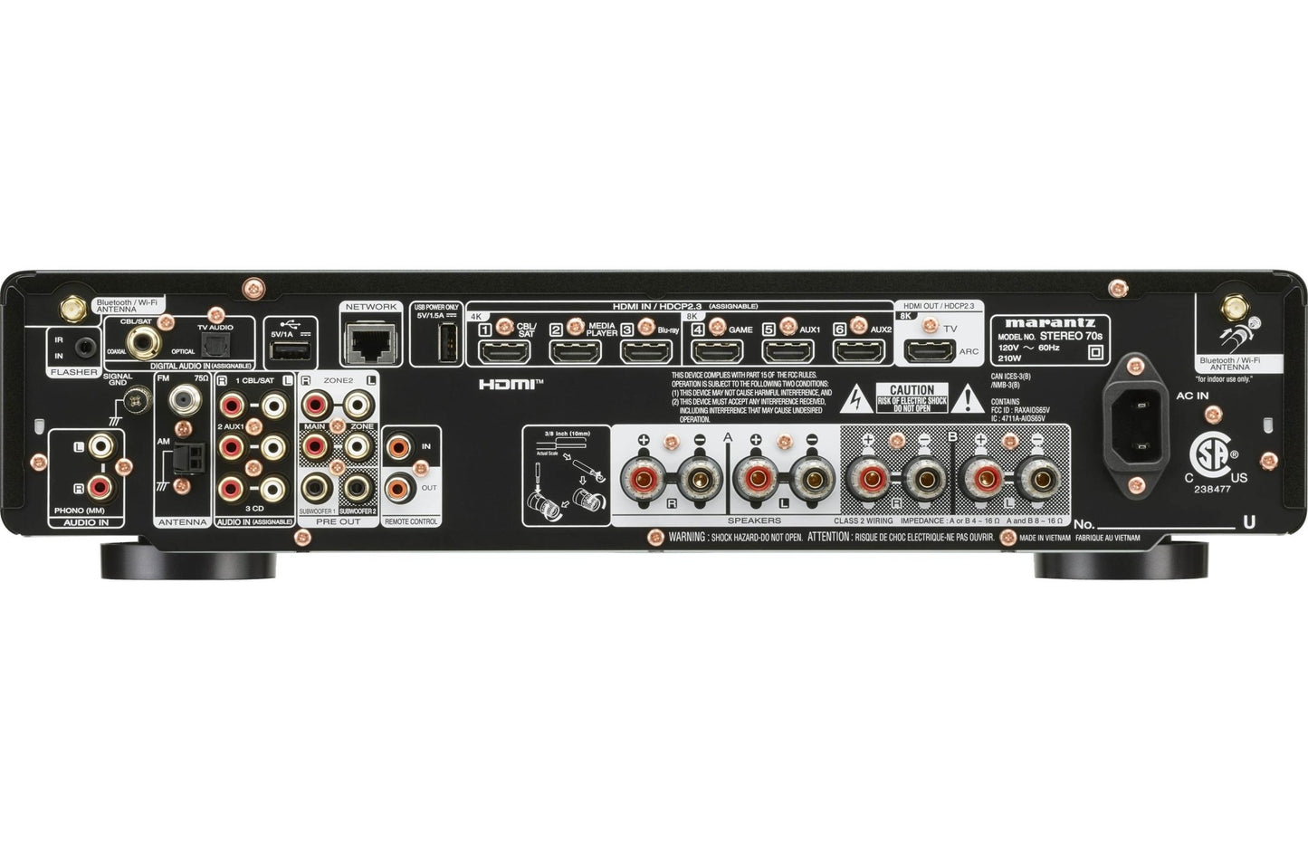Marantz Stereo 70s Slimline Stereo Receiver - electronicsexpo.com - Home Theater Receivers