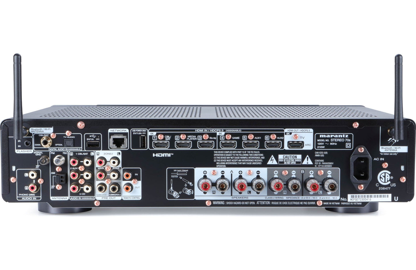 Marantz Stereo 70s Slimline Stereo Receiver - electronicsexpo.com - Home Theater Receivers