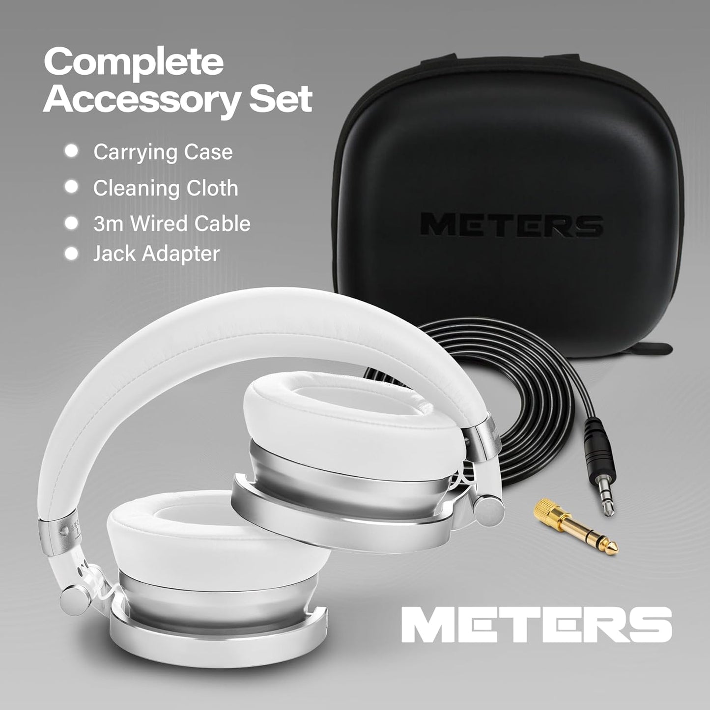 Meters OV - 1 - B - C Over - Ear Wireless Headphones with Active Noise Cancellation - electronicsexpo.com - Headphones