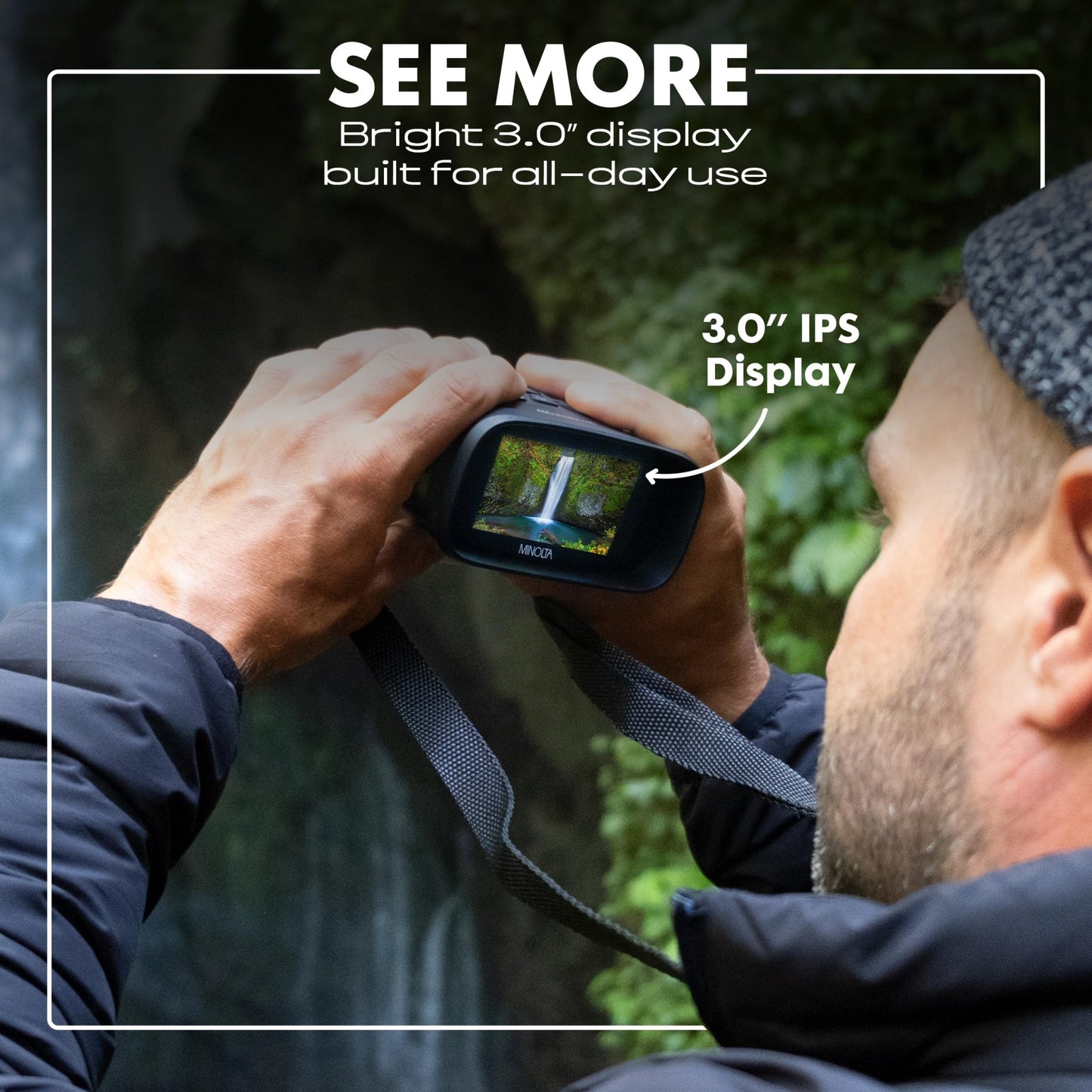 Minolta 10x25 Digital Night Vision Monocular with Built - in 4K HD Video Camera - electronicsexpo.com - Cameras