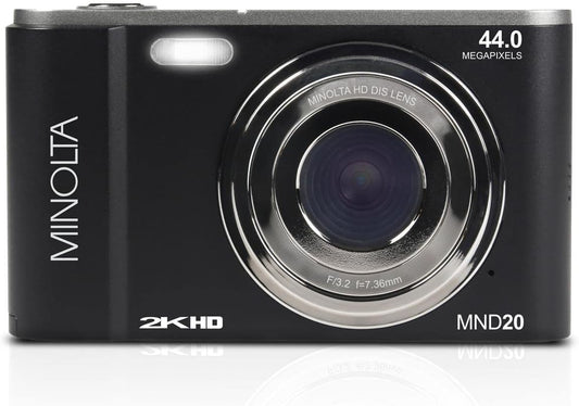 Minolta MND20 44 MP / 2.7K Ultra HD Digital Camera - electronicsexpo.com - Cameras