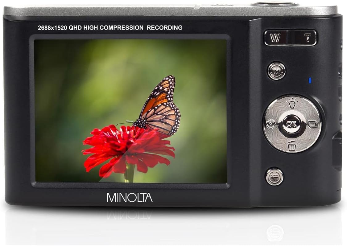 Minolta MND20 44 MP / 2.7K Ultra HD Digital Camera - electronicsexpo.com - Cameras