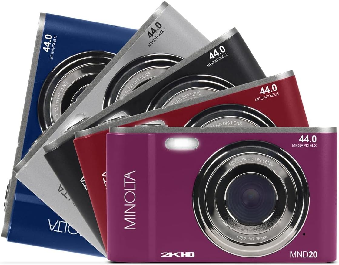 Minolta MND20 44 MP / 2.7K Ultra HD Digital Camera - electronicsexpo.com - Cameras