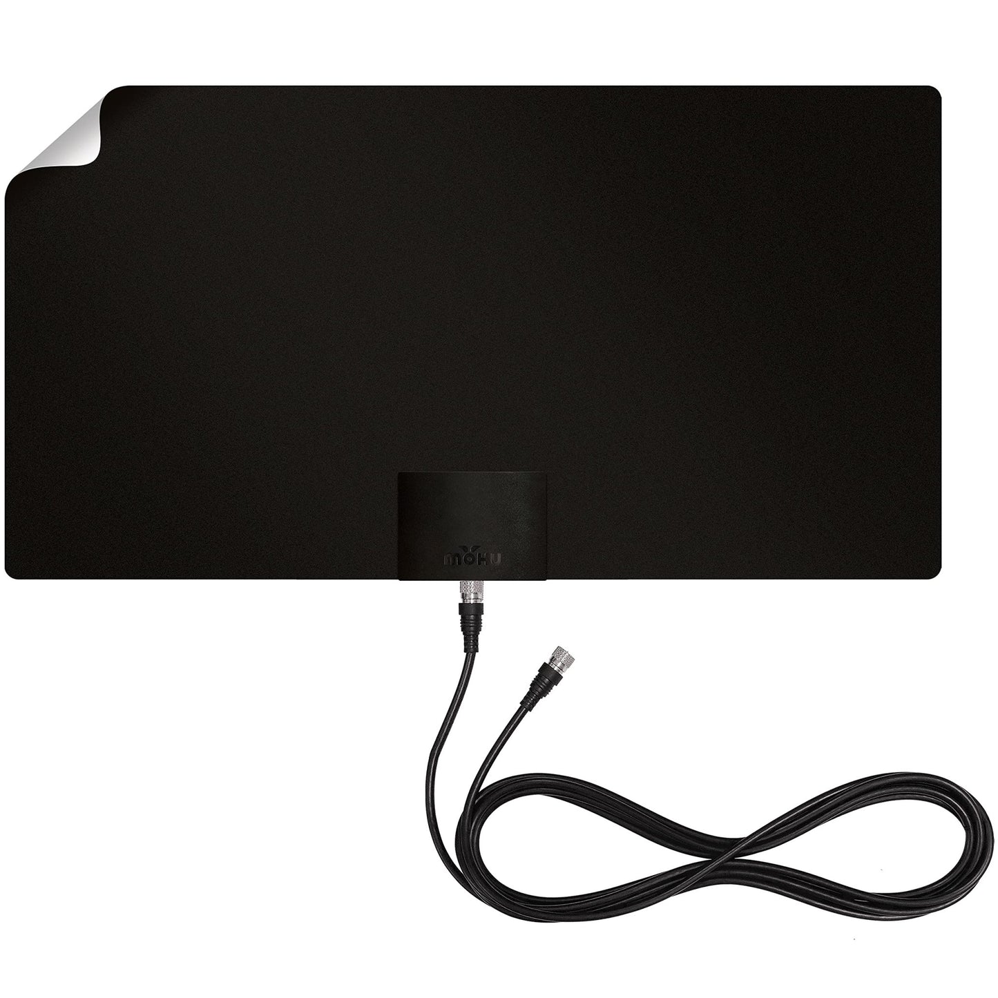 Mohu Leaf Supreme Pro Paper - Thin Indoor TV Antenna with 12ft. Cable (Black) - electronicsexpo.com - Antennas