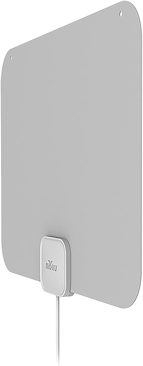 Mohu Leaf Ultra - Thin Indoor TV Antenna, UHF VHF, 40 - Mile Range, Multi - Directional, 4K UHD, NEXTGEN TV (12ft Cable) - electronicsexpo.com - TV Antennas