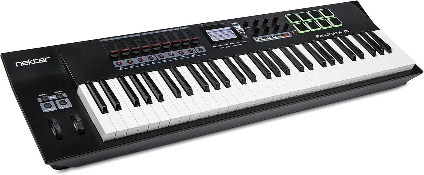 Nektar Technology Panorama T6 61 - Key USB MIDI Controller - electronicsexpo.com - Keyboards