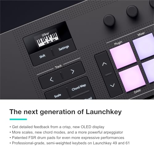 Novation Launchkey 25 MK4 USB MIDI Keyboard Controller - electronicsexpo.com-Keyboards