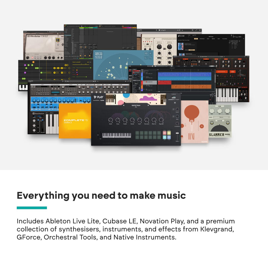 Novation Launchkey Mini 37 MK4 USB MIDI Keyboard Controller (White, 37 Mini Keys) - electronicsexpo.com-Portable Keyboards