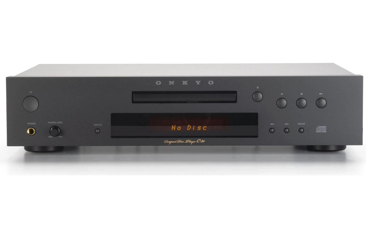 Onkyo Icon C-30 Single-Disc CD Player with Volume-Controlled Headphone Output (Black) - electronicsexpo.com-CD Players