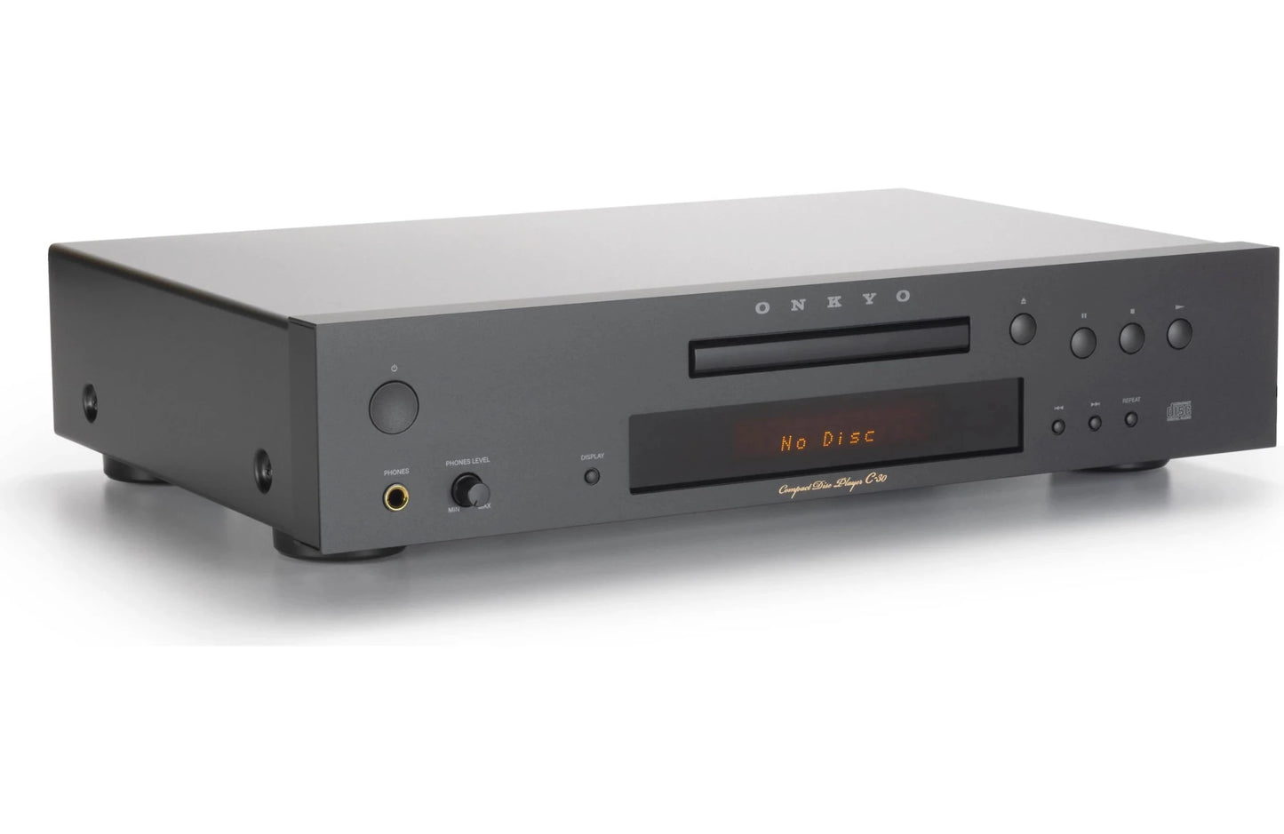 Onkyo Icon C-30 Single-Disc CD Player with Volume-Controlled Headphone Output (Black) - electronicsexpo.com-CD Players