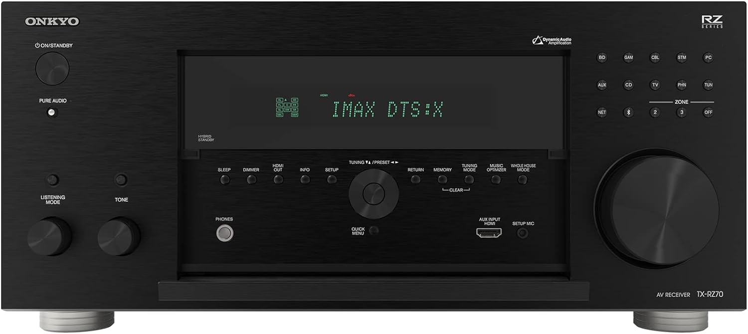 Onkyo TX - RZ70 11.2 - Channel Home Theater Receiver with Wi - Fi, Bluetooth, Apple AirPlay 2, and Chromecast Built - In - electronicsexpo.com - Home Theater Receivers