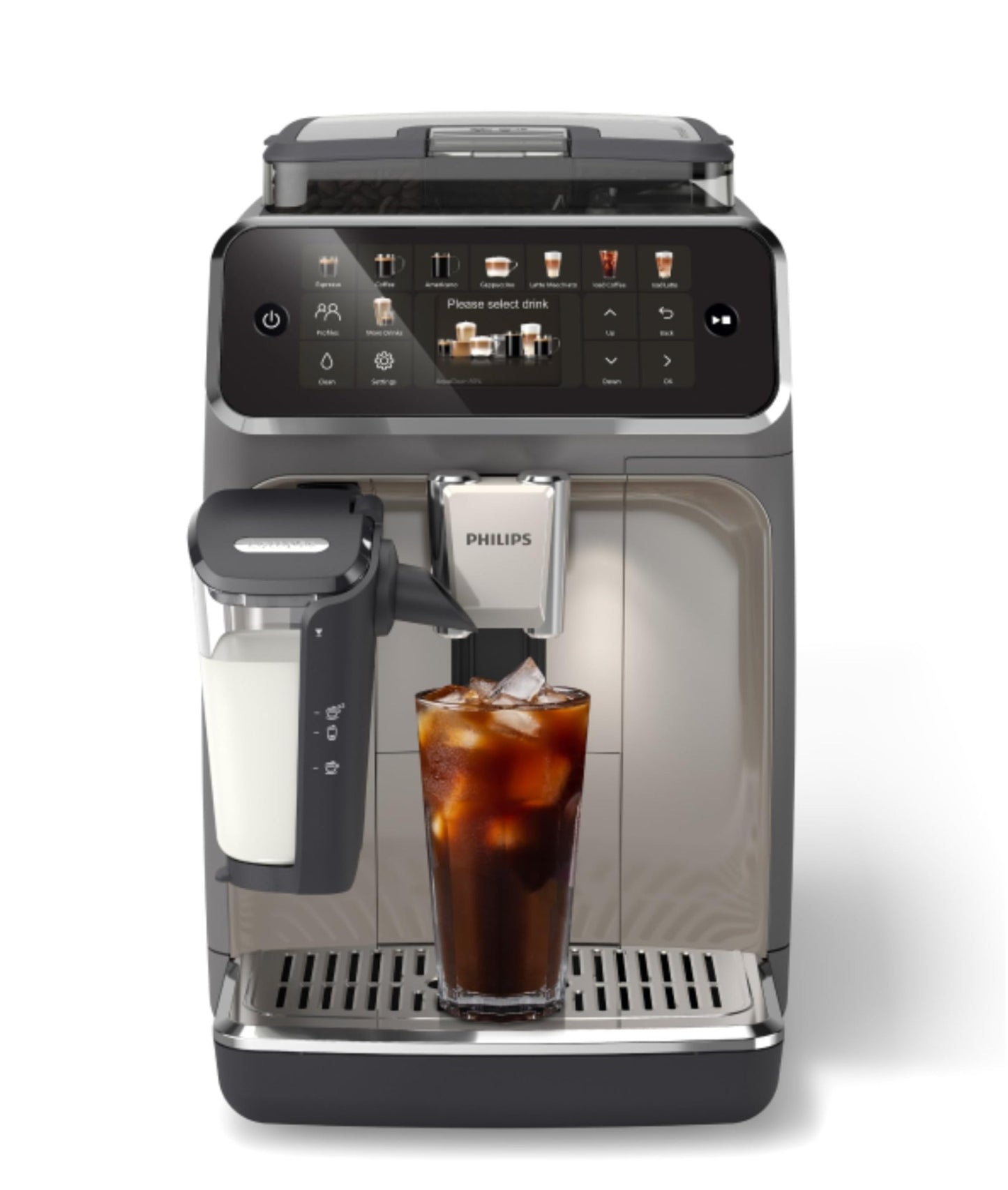 Philips 5500 Series Fully Automatic Espresso Machine Black Chrome (EP5544/94) - electronicsexpo.com-Espresso Machines