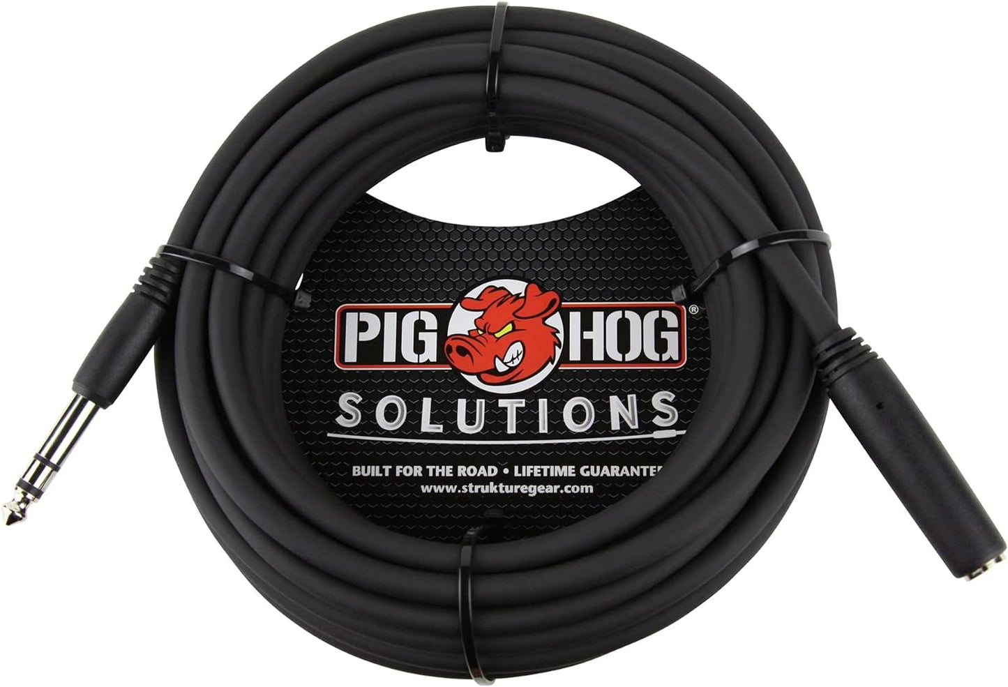 Pig Hog PHX14 - 25 1/4" TRSF to 1/4" TRSM Headphone Extension Cable (25ft) - electronicsexpo.com - Pro Audio Accessories