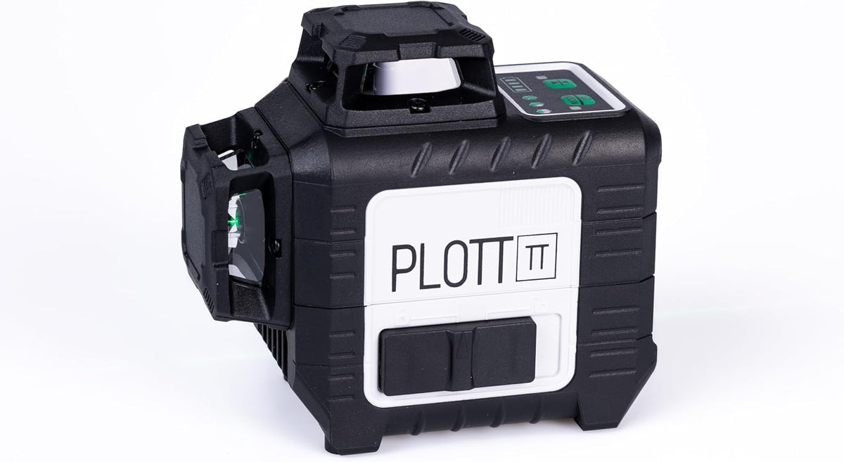 Plott PLL 30-G 3x360 Green Laser Level – ±1/9" Accuracy, 100ft Range & USB-C Power - electronicsexpo.com-Mapping & Measuring Wheels