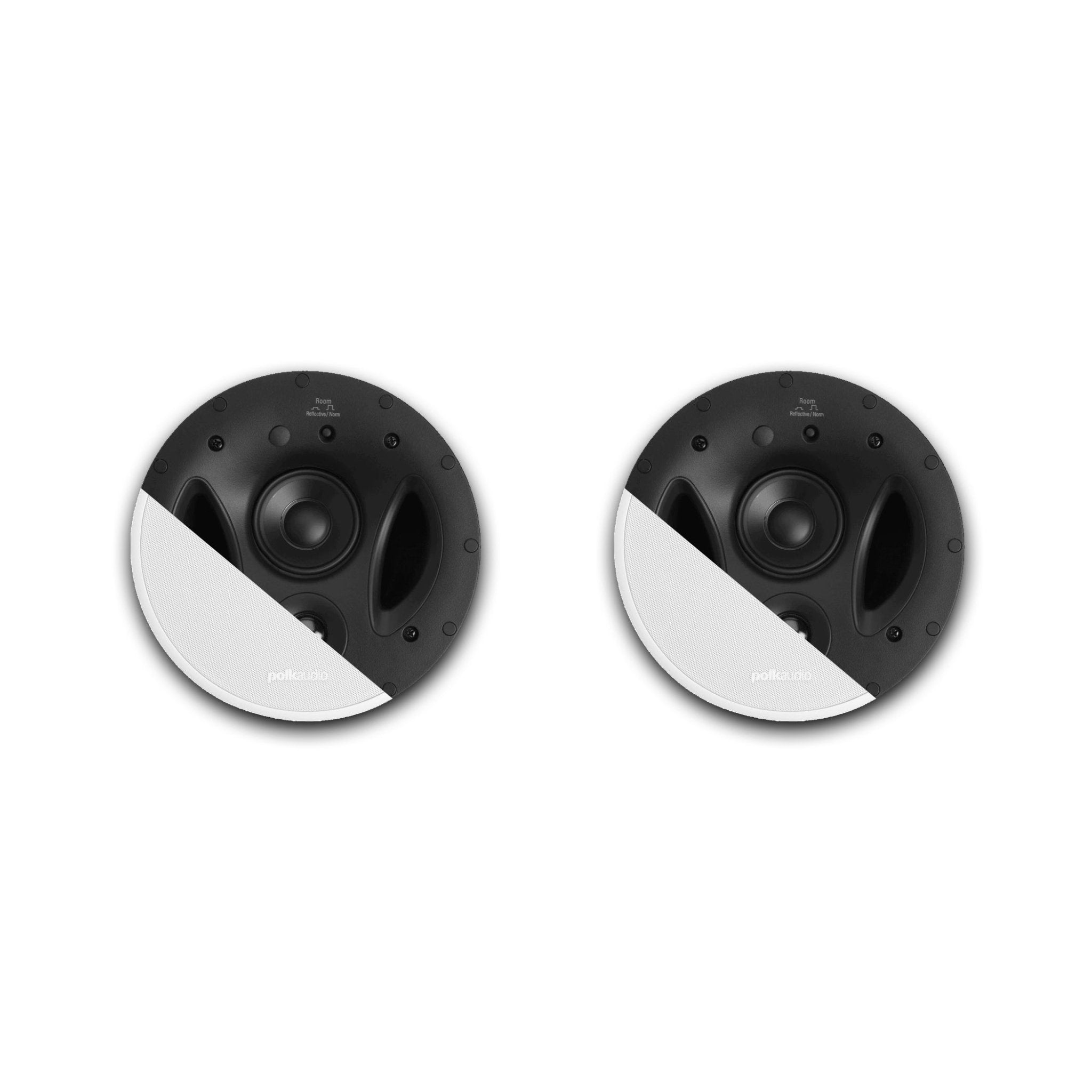 Polk Audio 70 - RT 3 - Way In - Ceiling Speakers (Pair) - The Vanishing Series | 2 Speakers | Power Port | White, Paintable Grille | Dual Band - Pass Bass Ports - electronicsexpo.com - 