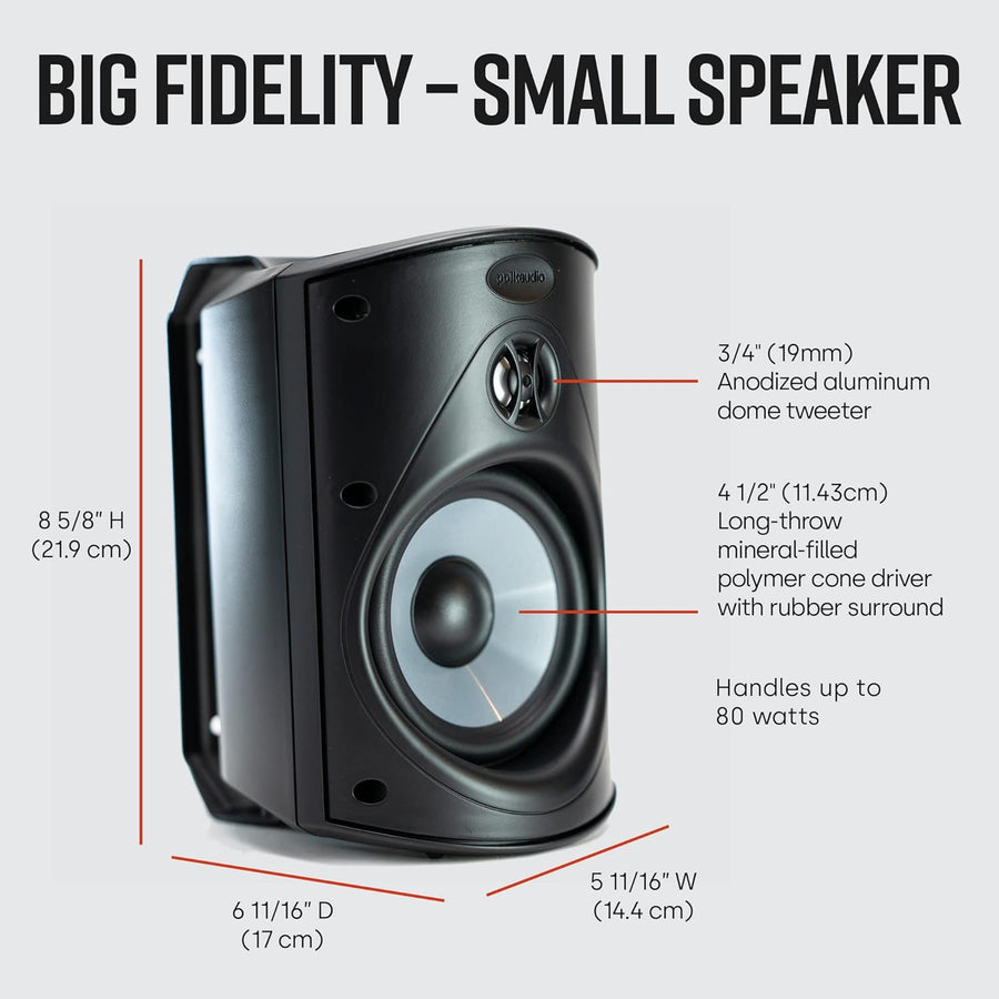 Polk Audio Atrium4 All - Weather Indoor/Outdoor Speakers (4 Speaker Bundle) - electronicsexpo.com - Outdoor Speakers