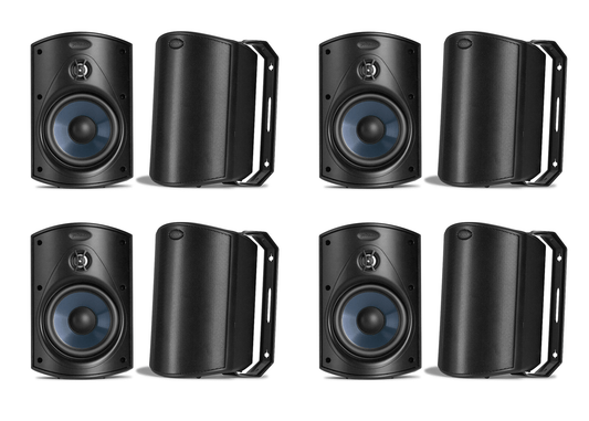 Polk Audio Atrium4 All - Weather Indoor/Outdoor Speakers (8 Speaker Bundle) - electronicsexpo.com - Outdoor Speakers