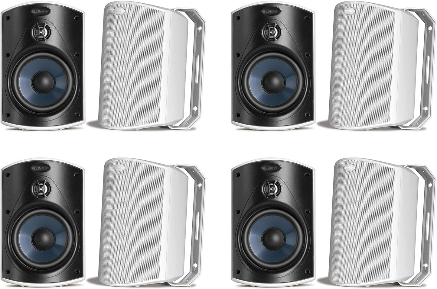 Polk Audio Atrium4 All - Weather Indoor/Outdoor Speakers (8 Speaker Bundle) - electronicsexpo.com - Outdoor Speakers