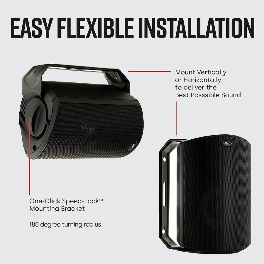 Polk Audio Atrium6 All - weather Indoor/Outdoor Speakers (8 Speaker Bundle) - electronicsexpo.com - Outdoor Speakers