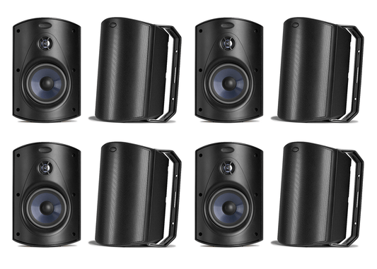 Polk Audio Atrium6 All - weather Indoor/Outdoor Speakers (8 Speaker Bundle) - electronicsexpo.com - Outdoor Speakers