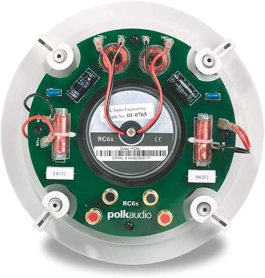 Polk Audio RC6S In - Ceiling Stereo Input Speaker (Each) - electronicsexpo.com - In Ceiling In Wall Speakers