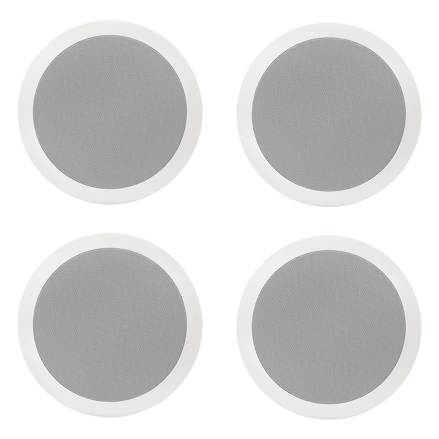 Polk Audio RC80i Round 8" Two - Way In - Wall/Ceiling Speakers (4 Speaker Bundle) - electronicsexpo.com - In Ceiling In Wall Speakers