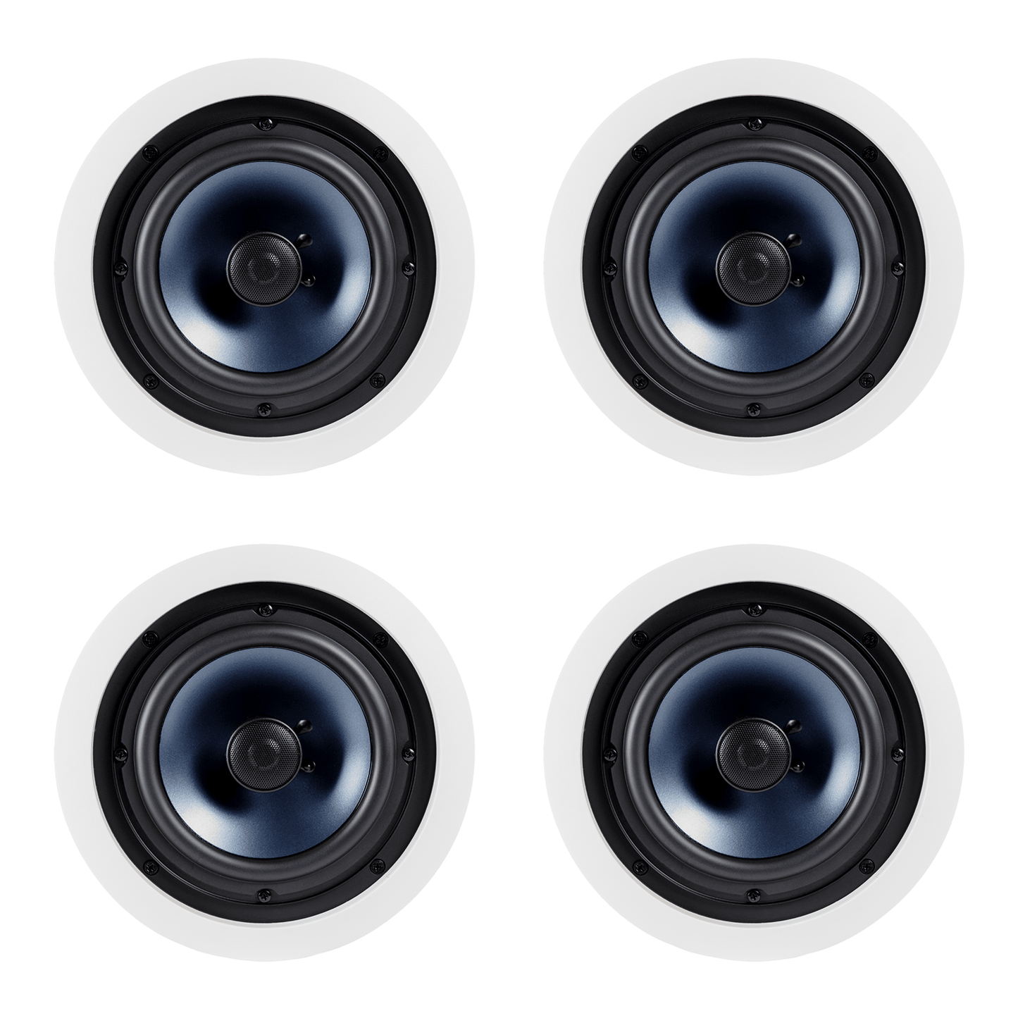 Polk Audio RC80i Round 8" Two - Way In - Wall/Ceiling Speakers (4 Speaker Bundle) - electronicsexpo.com - In Ceiling In Wall Speakers