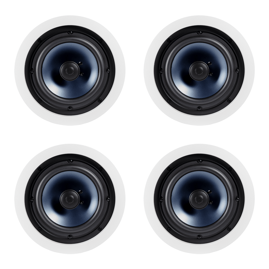 Polk Audio RC80i Round 8" Two - Way In - Wall/Ceiling Speakers (4 Speaker Bundle) - electronicsexpo.com - In Ceiling In Wall Speakers