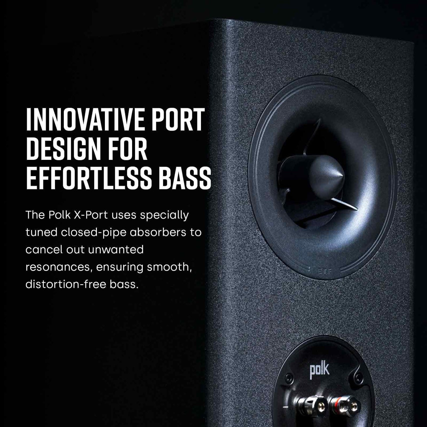 Polk Audio Reserve R200 Large Bookshelf Speaker for Dynamic, Detailed Home Theater Audio, 1" Pinnacle Ring Tweeter & 6.5" Turbine Cone Woofer, Dolby Atmos & IMAX Enhanced, Wall Mountable, Black - electronicsexpo.com - Misc