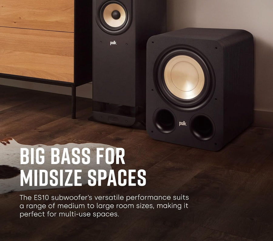Polk Audio Signature Elite ES10 Subwoofer (Black) - electronicsexpo.com - Subwoofers